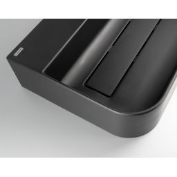 Deante Arnika umywalka 50,5x40,5 cm nablatowa czarna CQA_NU5S