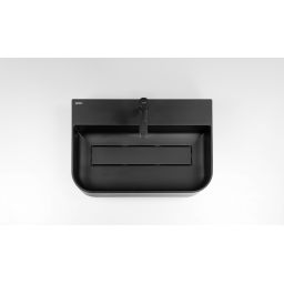 Deante Arnika umywalka 60,5x40,5 cm nablatowa czarna CQA_NU6S