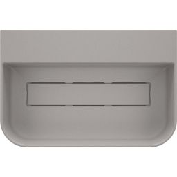 Deante Arnika umywalka 60,5x40,5 cm prostokątna nablatowa szary metalik CQA_SU6S