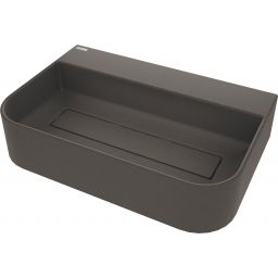 Deante Arnika umywalka 60,5x40,5 cm nablatowa antracyt CQA_TU6S