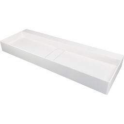 Deante Blur umywalka 100x40 cm prostokątna nablatowa biała CQB_AU1S