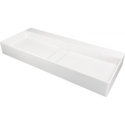 Deante Blur umywalka 80x40 cm prostokątna nablatowa biała CQB_AU8S