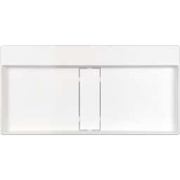 Deante Blur umywalka 80x40 cm prostokątna nablatowa biała CQB_AU8S