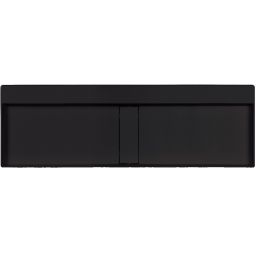 Deante Blur umywalka 120x40 cm prostokątna nablatowa czarna CQB_NU2S