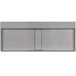Deante Blur umywalka 100x40 cm prostokątna nablatowa szary metalik CQB_SU1S