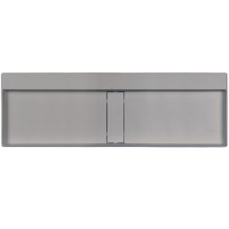 Deante Blur umywalka 120x40 cm prostokątna nablatowa szary metalik CQB_SU2S