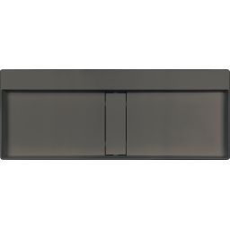Deante Blur umywalka 100x40 cm prostokątna nablatowa antracyt CQB_TU1S