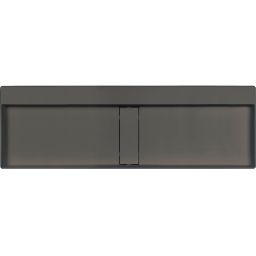 Deante Blur umywalka 120x40 cm prostokątna nablatowa antracyt CQB_TU2S