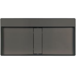 Deante Blur umywalka 80x40 cm prostokątna nablatowa antracyt CQB_TU8S