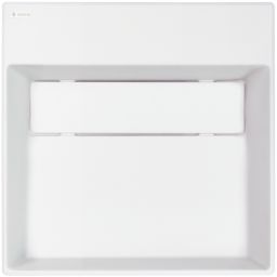 Deante Correo umywalka 40x40 cm kwadratowa nablatowa biała CQR_AU4M