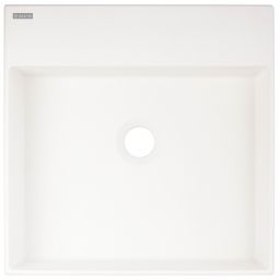 Deante Correo umywalka 40x40 cm kwadratowa nablatowa biała CQR_AU4S
