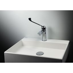 Deante Correo umywalka 50x40 cm prostokątna nablatowa biała CQR_AU5S