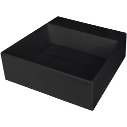Deante Correo umywalka 40x40 cm prostokątna nablatowa czarna CQR_NU4M