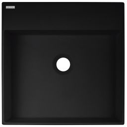 Deante Correo umywalka 40x40 cm kwadratowa nablatowa czarna CQR_NU4S