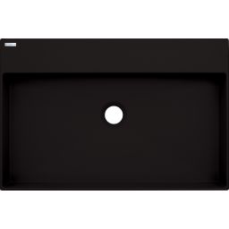Deante Correo umywalka 60x40 cm prostokątna nablatowa czarna CQR_NU6S