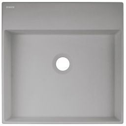 Deante Correo umywalka 40x40 cm kwadratowa nablatowa szary/kamień CQR_SU4S