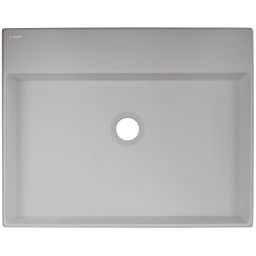 Deante Correo umywalka 50x40 cm prostokątna nablatowa szary/kamień CQR_SU5S
