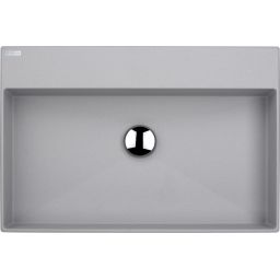 Deante Correo umywalka 60x40 cm prostokątna nablatowa szary/kamień CQR_SU6S