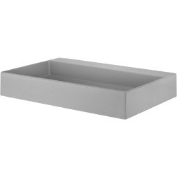 Deante Correo umywalka 60x40 cm prostokątna nablatowa szary/kamień CQR_SU6S