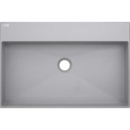 Deante Correo umywalka 60x40 cm prostokątna nablatowa szary/kamień CQR_SU6S