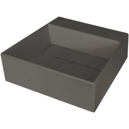 Deante Correo umywalka 40x40 cm kwadratowa nablatowa antracyt CQR_TU4M
