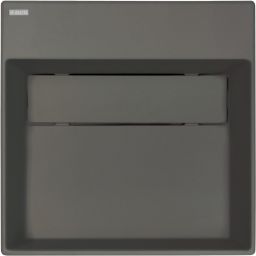Deante Correo umywalka 40x40 cm kwadratowa nablatowa antracyt CQR_TU4M