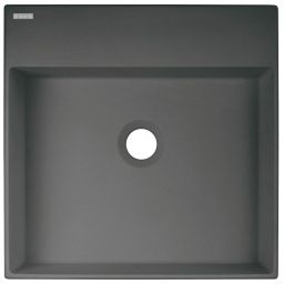 Deante Correo umywalka 40x40 cm kwadratowa nablatowa antracyt CQR_TU4S