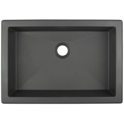 Deante Correo umywalka 50x35 cm prostokątna wpuszczana-podblatowa antracyt CQR_TU5U