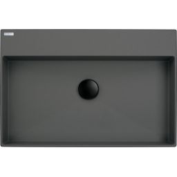 Deante Correo umywalka 60x40 cm prostokątna nablatowa antracyt CQR_TU6S