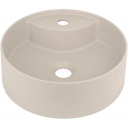 Deante Silia umywalka 36x36 cm okrągła nablatowa beżowa CQS_5U4B