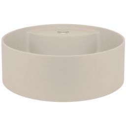 Deante Silia umywalka 36x36 cm okrągła nablatowa beżowa CQS_5U4B