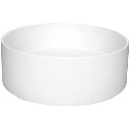 Deante Silia umywalka 36x36 cm okrągła nablatowa biała CQS_AU4S