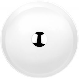 Deante Silia umywalka 36x36 cm okrągła nablatowa biała CQS_AU4S