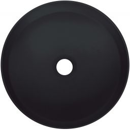 Deante Silia umywalka 36x36 cm okrągła nablatowa czarna CQS_NU4S
