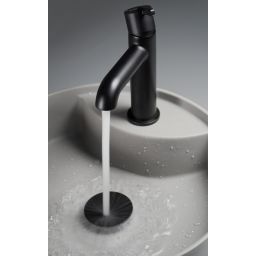 Deante Silia umywalka 36x36 cm okrągła nablatowa szary/kamień CQS_SU4B