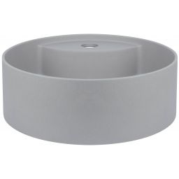 Deante Silia umywalka 36x36 cm okrągła nablatowa szary/kamień CQS_SU4B