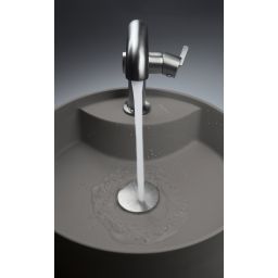 Deante Silia umywalka 36x36 cm okrągła nablatowa antracyt CQS_TU4B