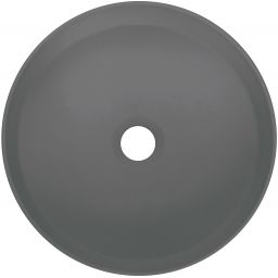 Deante Silia umywalka 36x36 cm okrągła nablatowa antracyt CQS_TU4S