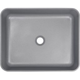 Deante Temisto umywalka 50x40 cm prostokątna nablatowa szary/kamień CQT_SU5S