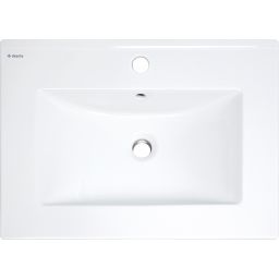 Deante Tubo umywalka 61,5x46,5 cm prostokątna meblowa biała CTU_646M