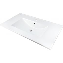 Deante Tubo umywalka 81,5x47 cm prostokątna meblowa biała CTU_648M