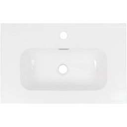 Deante Tubo umywalka 60x38,5 cm prostokątna meblowa-wpuszczana biała CTU_6U6M