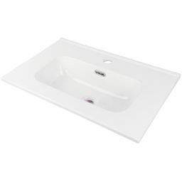 Deante Tubo umywalka 60x38,5 cm prostokątna meblowa-wpuszczana biała CTU_6U6M