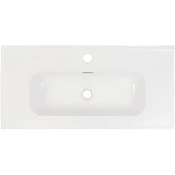 Deante Tubo umywalka 80x38,5 cm prostokątna meblowa-wpuszczana biała CTU_6U8M