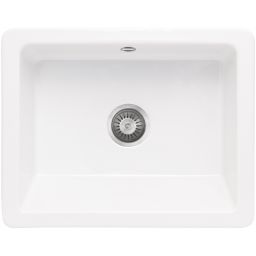 Deante Sabor zlewozmywak ceramiczny 61,5x48,5 cm biały ZCB_610H