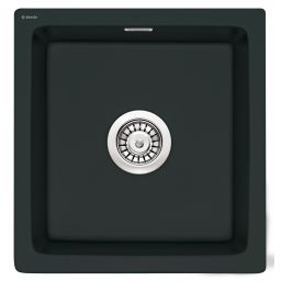 Deante Sabor zlewozmywak ceramiczny 47,8x45 cm czarny ZCB_N103