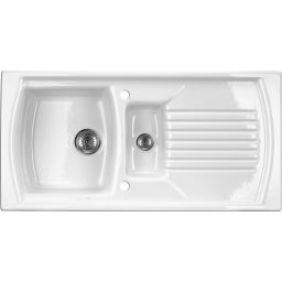 Deante Lusitano zlewozmywak ceramiczny 100x50 cm biały ZCL651N