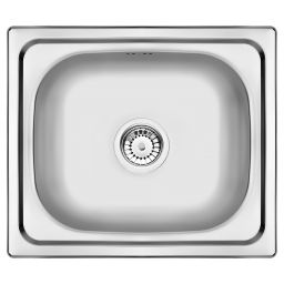 Deante Doppio zlewozmywak stalowy 48x43 cm satyna ZEN0103