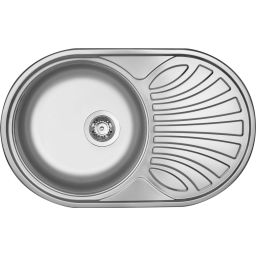 Deante Twist zlewozmywak stalowy 77x48 cm satyna ZEU011B