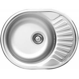 Deante Twist zlewozmywak stalowy 58x44,5 cm satyna ZEU011C